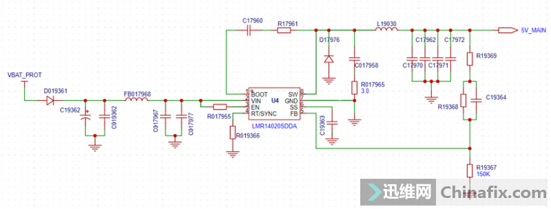 ˹܇Model3ǰư5VDC-DC·ԭ